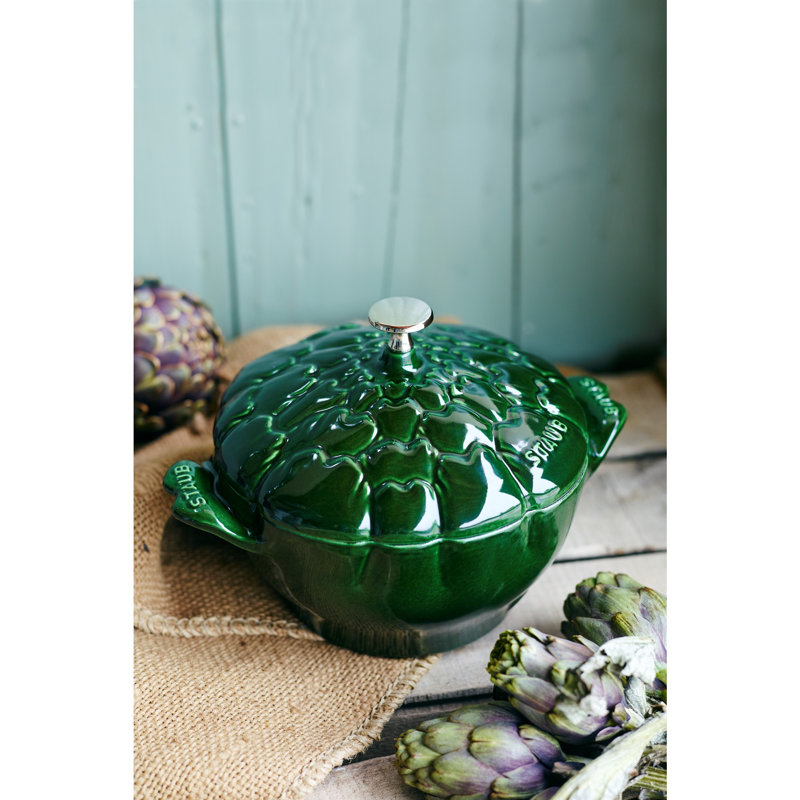 Staub Ceramic 16-oz Petite Artichoke Cocotte - Basil & Reviews